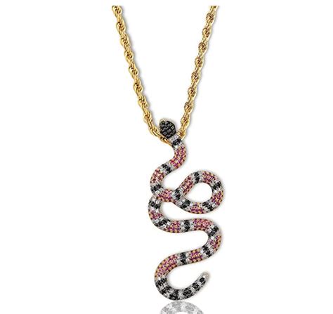 gucci snake chain pendant.